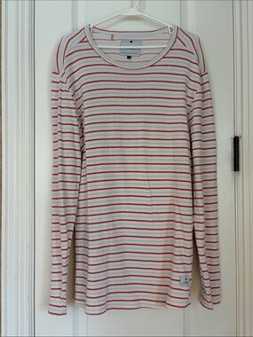 RVLT Revolution Nautical Striped Long-Sleeve Lightweight Sweater Size Large